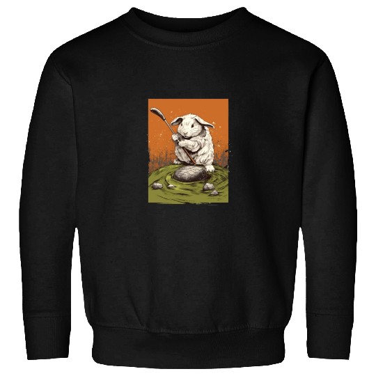 Golfer Guinea Pig Golf Club Golfing Golf Player Sweatshirts