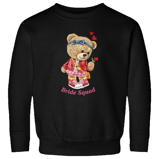 Bride Squad cute bear Sweatshirts