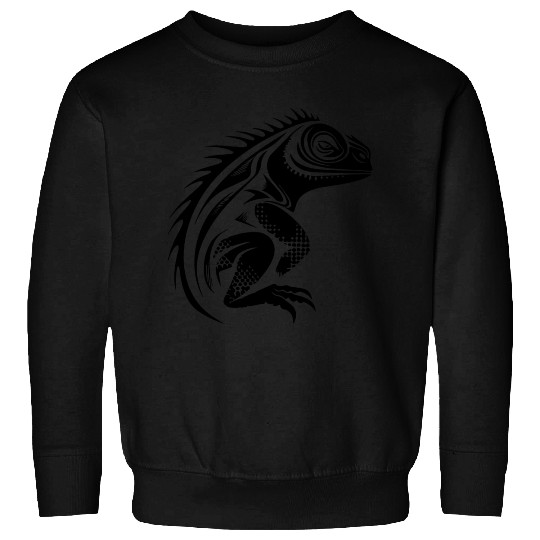 Black Lizard Vector Art Sweatshirts