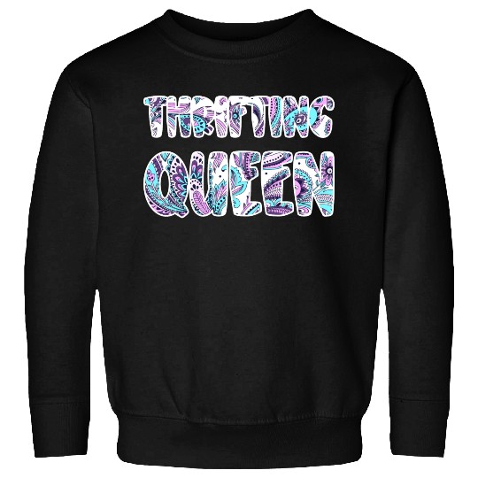 Thrifting Queen paisley Sweatshirts