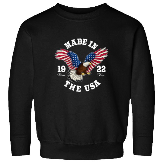 100 Year Old Patriotic Eagle Usa Flag 1922 Sweatshirts