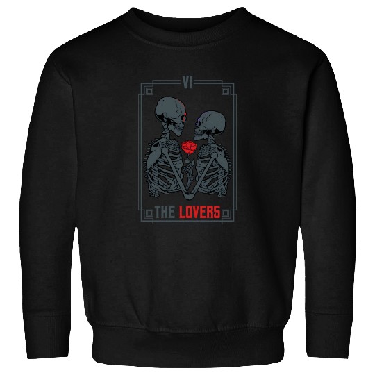 Tarot Card Astrology eleton ull Horror Sweatshirts