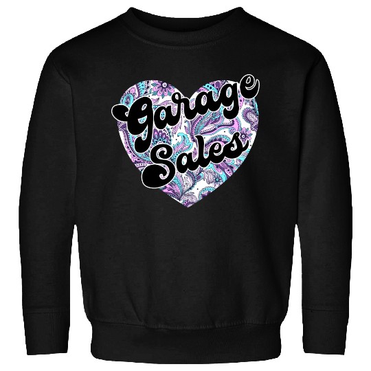 Garage Sales paisley heart Sweatshirts