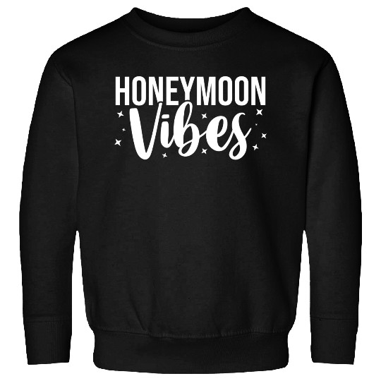 Bride Groom Vacation Newlywed Trip Honeymoon Vibes Sweatshirts