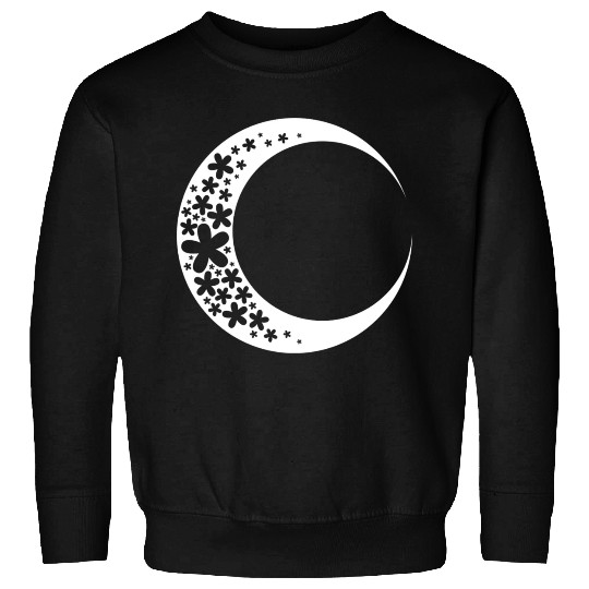 White & Black Moon Sweatshirts