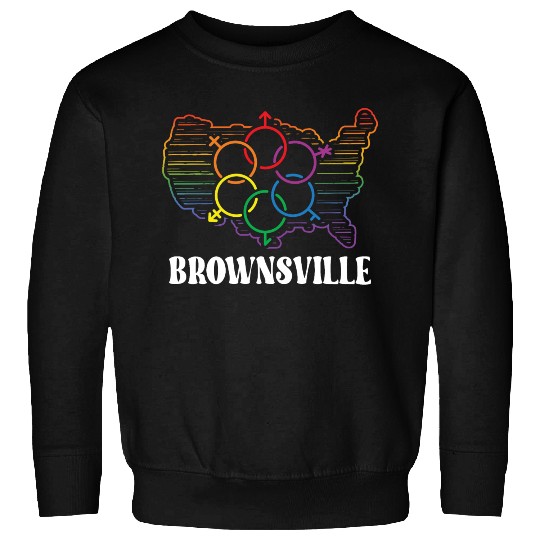 Brownsville Pride Month Pride Flag LGBT Community Sweatshirts