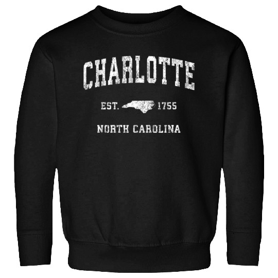Charlotte North Carolina Nc Athletic Sports Sweatshirts
