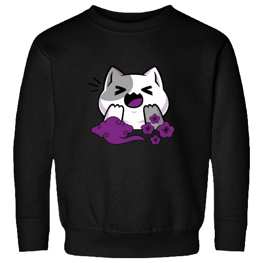 Asexual Subtle Ace Pride Anime And Cat Japanese Sweatshirts