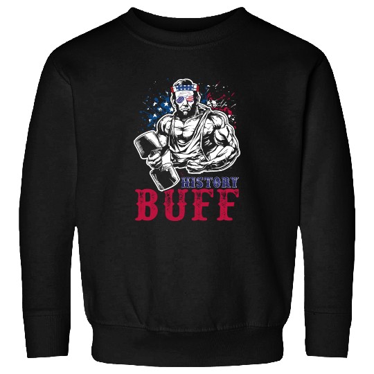 History Buff Independence Day Lincoln Patriot USA Sweatshirts