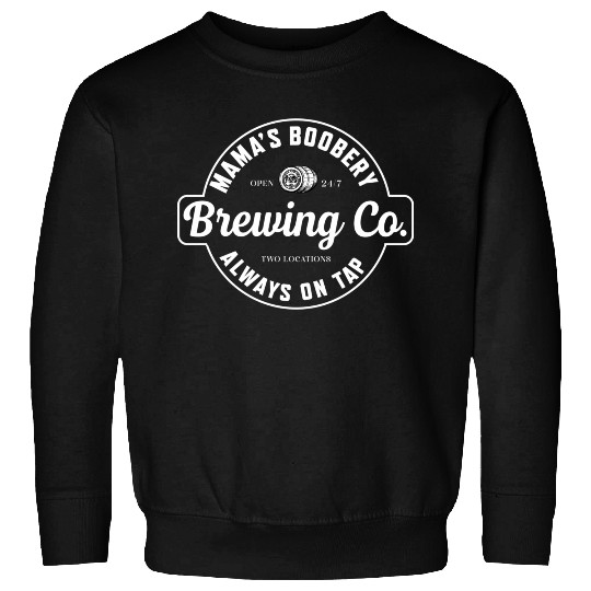 Awesome Mama'S Boobery Brewing Co Breastfeeding Sweatshirts