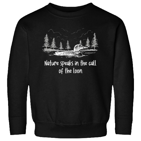 Nature Speaks Loon Bird Watching Loons Sweatshirts