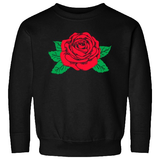 Red Rose Flower Aesthetic Soft Grunge Punk E Sweatshirts