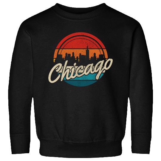 Chicago Skyline Illinois Pride Sweatshirts