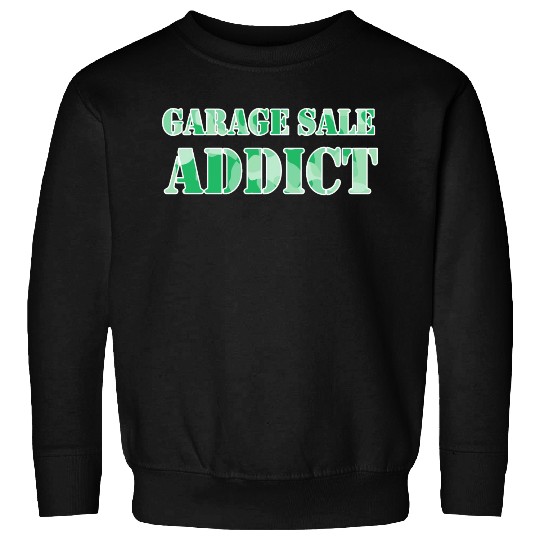 Garage Sale Addict green camo Sweatshirts