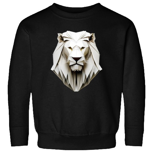 Origami lion - king of folding art Sweatshirts
