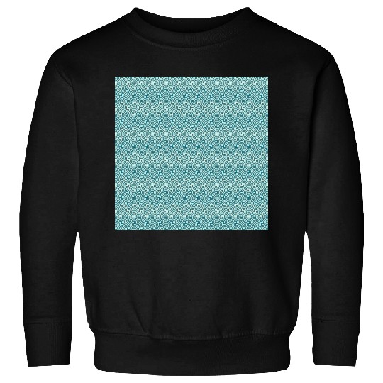 Retro Teal Pattern Sweatshirts