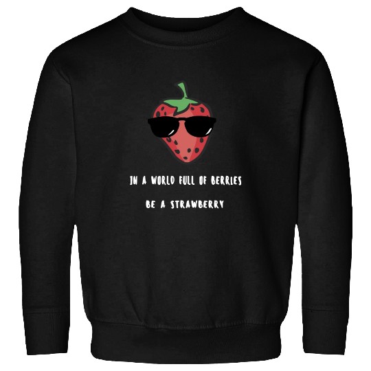 Strawberry world white Sweatshirts