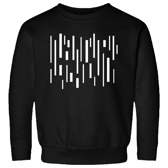 black geometric lines Sweatshirts
