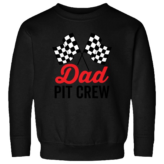 Dad Pit Crew for Racing Party Costume Sweatshirts