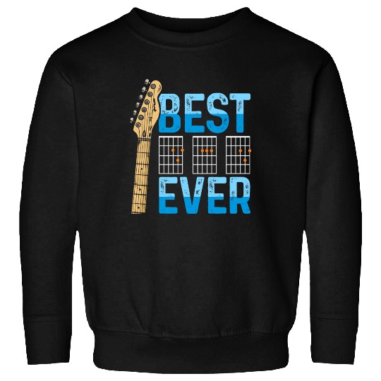 Best Dad Ever Guitarist Father Guitar Musician Sweatshirts
