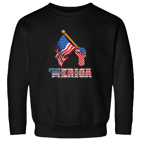 Patriotism Merica Pride US Patriots USA Fan Sweatshirts
