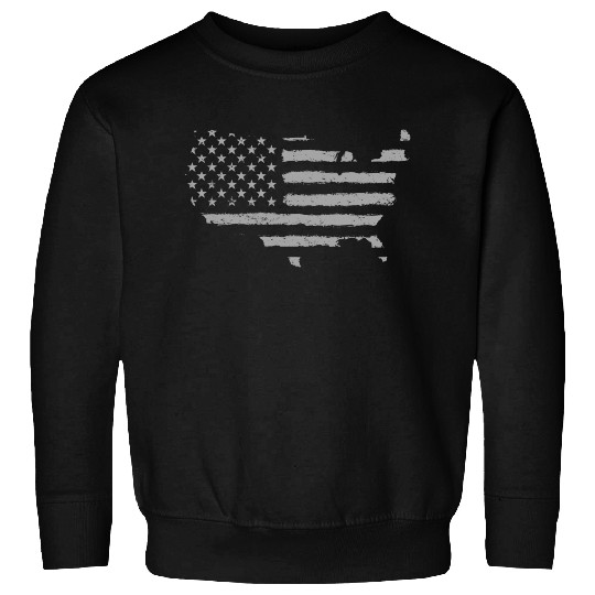 HAND PAINTED US FLAG Sweatshirts