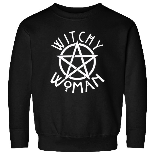 WITCHY WOMAN WITH STAR AND CIRCLE green Sweatshirts