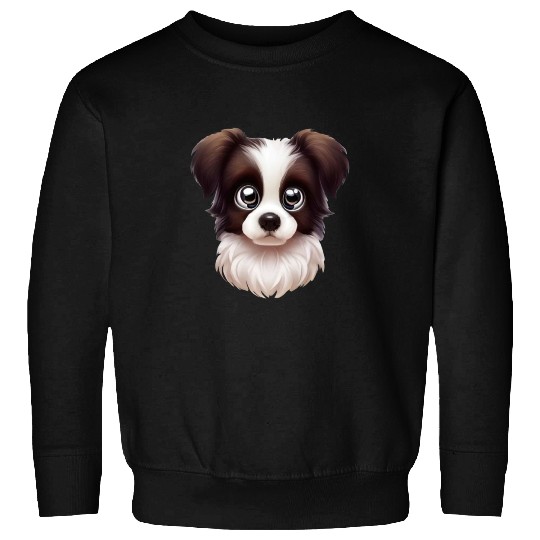 Playful Border Collie Portrait Sweatshirts