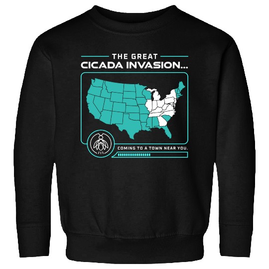 Cicada Invasion Coming To These States In Us Map Sweatshirts