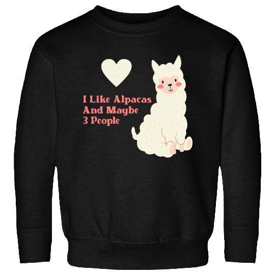 Alpaca Lover cute blue Sweatshirts