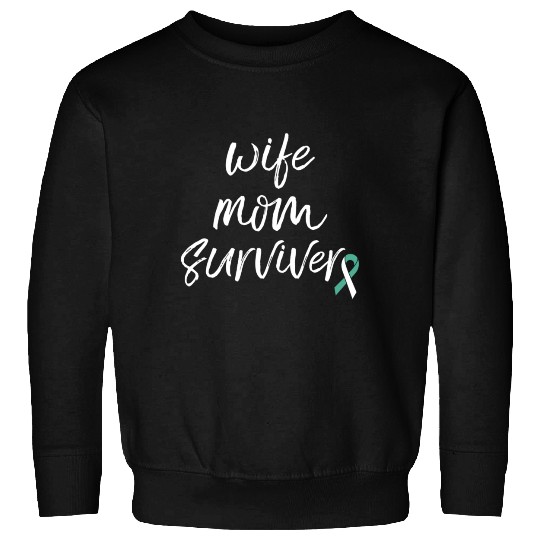 Cervical Cancer Awareness Products Ribbon Survivor Sweatshirts