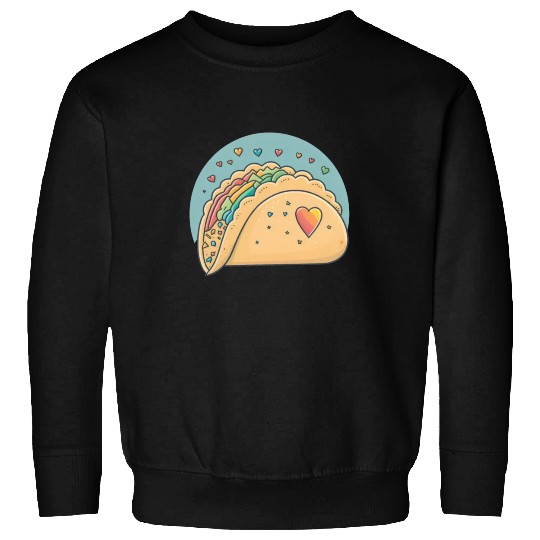 Taco-Lover I Love Tacos Heart Spicy Foodie Sweatshirts