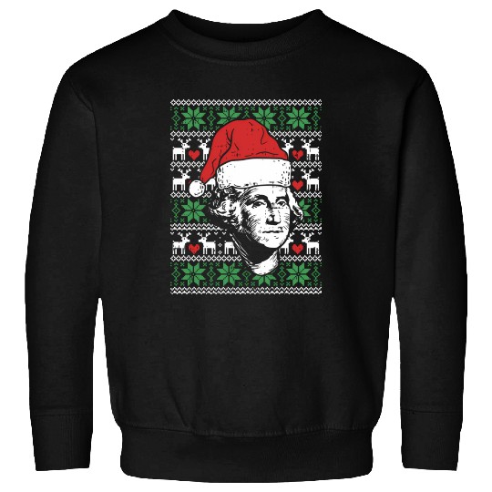 Ugly George Washington Patriotic President Sweatshirts
