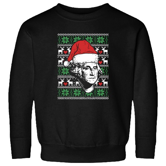 Ugly George Washington Patriotic President Sweatshirts
