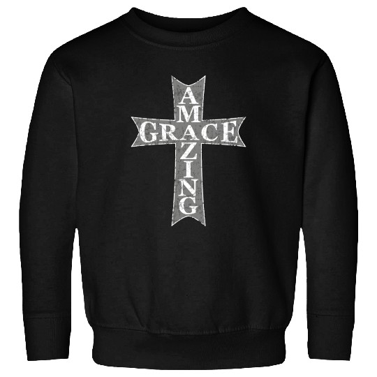 Amazing Grace Cross Sweatshirts