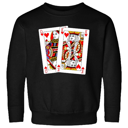 Queen and King of Hearts Sweatshirts