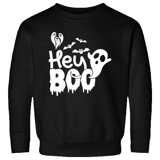 Hey Booo Spooky Ghost Sweatshirts