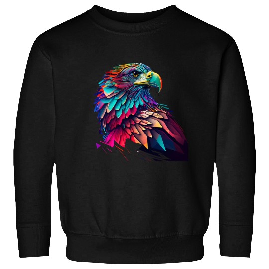 psychedelic eagle Sweatshirts