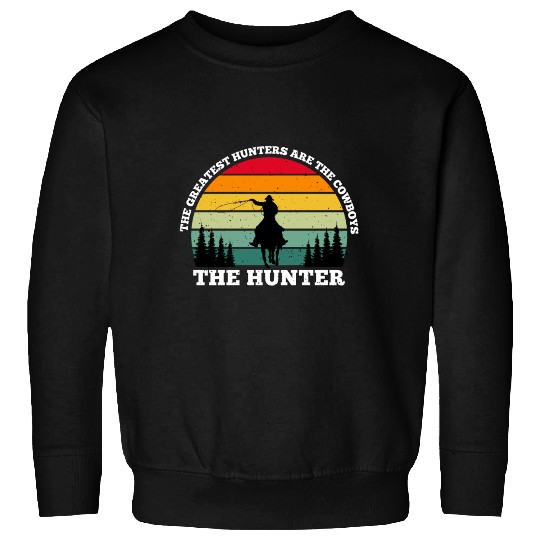 cowboy hunter pine retro style Sweatshirts
