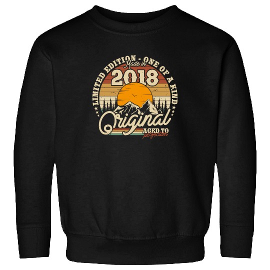 Vintage 2018 Birthday Gift Sweatshirts