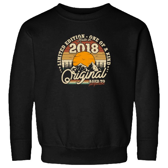 Vintage 2018 Birthday Gift Sweatshirts