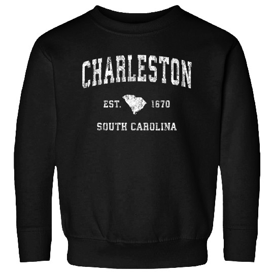 Charleston South Carolina Sc Athletic Sports Sweatshirts