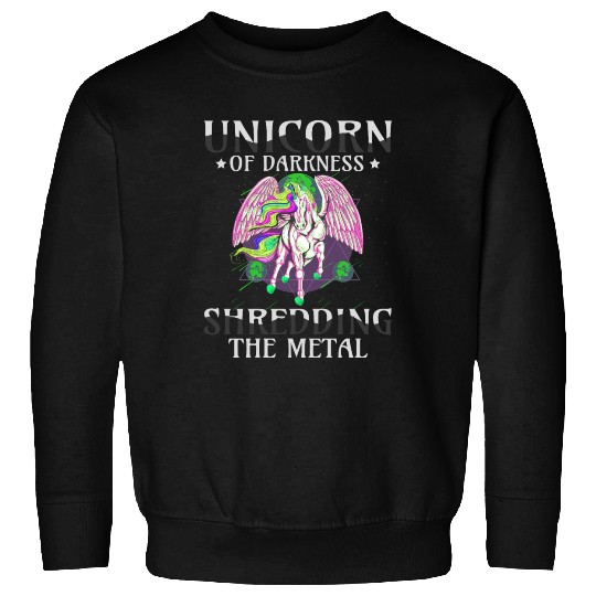 Goth Rock Satan Unicorn Festivals Death Metal Sweatshirts