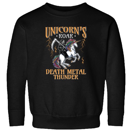 Goth Rock Satan Unicorn Festivals Death Metal Sweatshirts
