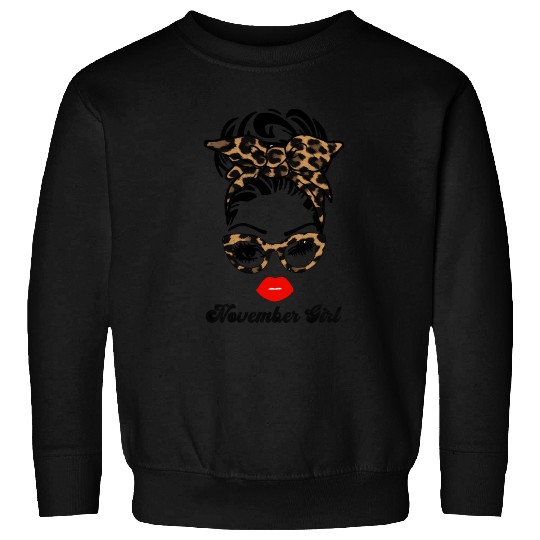 November Face Wink Eyes Lady Face Sweatshirts