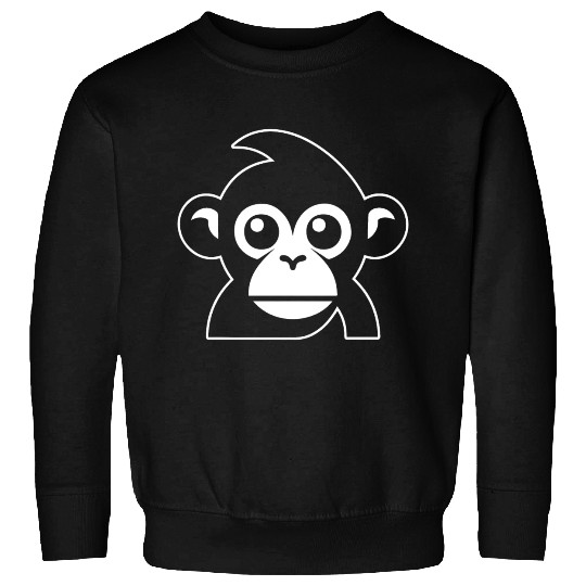 Ape Face Apes Apelike Jungle Primate Sweatshirts
