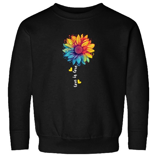 Rainbow Sunflower LGBT Community Pride Transgender Sweatshirts