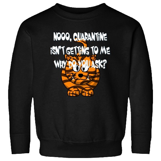 Crazy Cat Social Distancing Face Mask Funny Sweatshirts