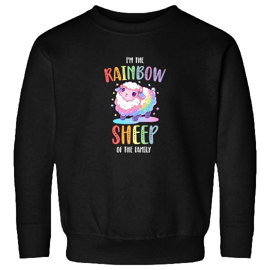 Rainbow Sheep LGBTQ Transgender Pride Community Sweatshirts