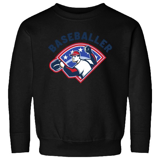 Baseballer Baseball Pitcher Sports Club Player Sweatshirts